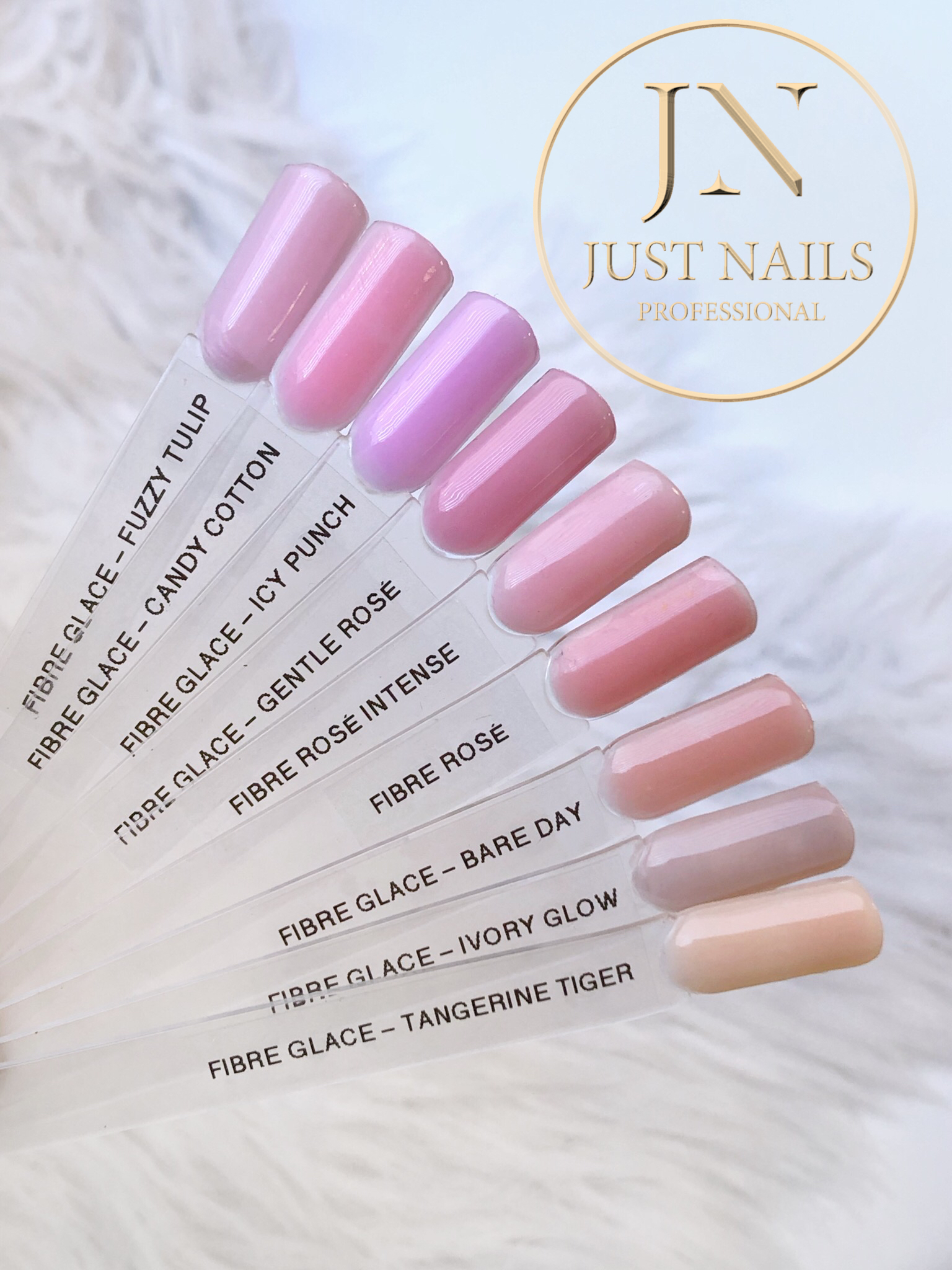 JUSTNAILS Cover Fibre Glace - Rose