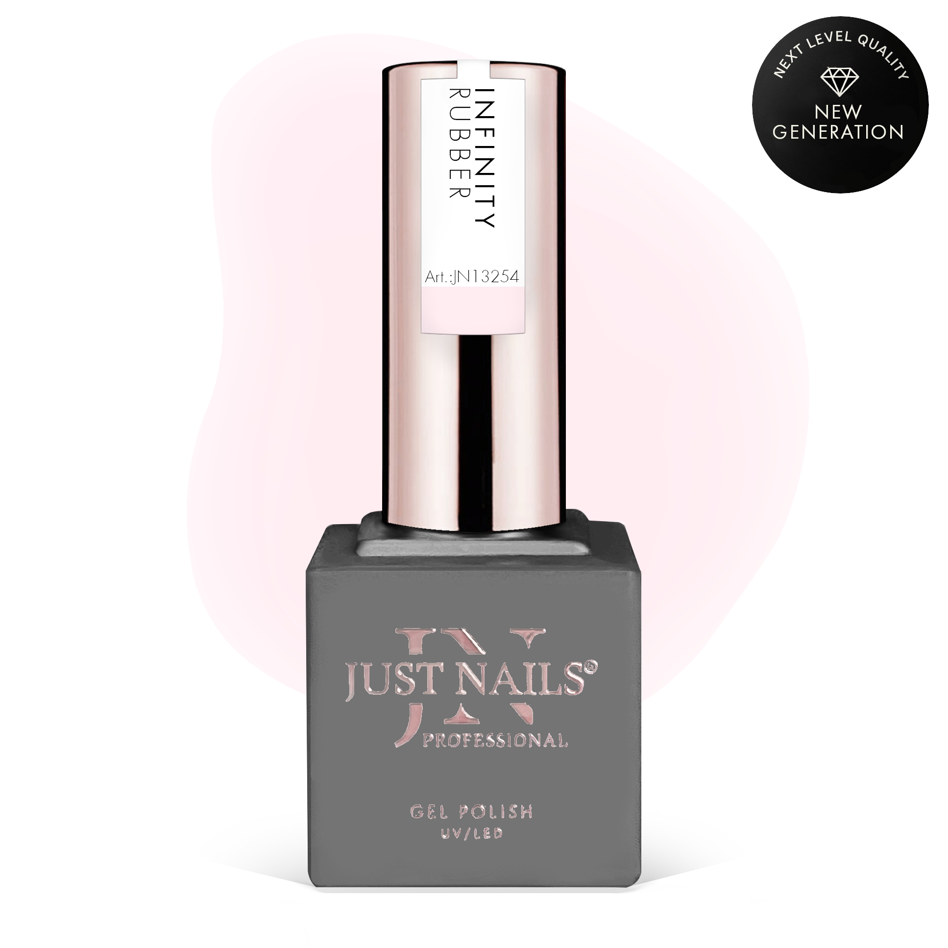  JUSTNAILS Rubber Gel INFINITY™ BASE - MORNING HAZE 