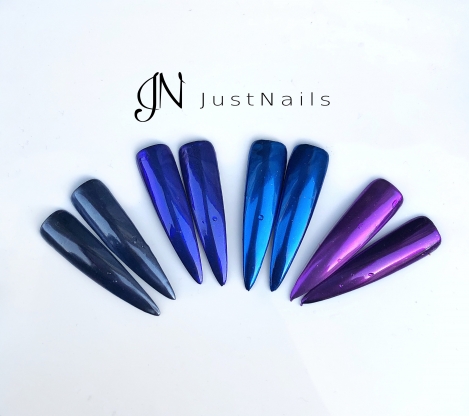 JUSTNAILS Black Chrome