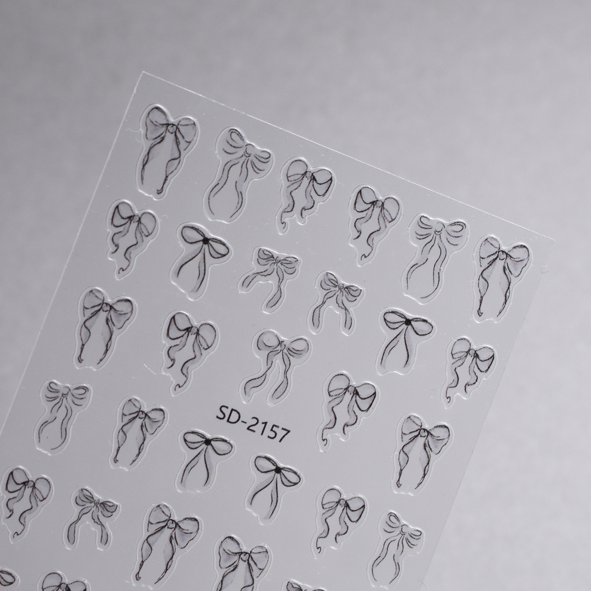  JUSTNAILS Sticker Schleifen black 2157 