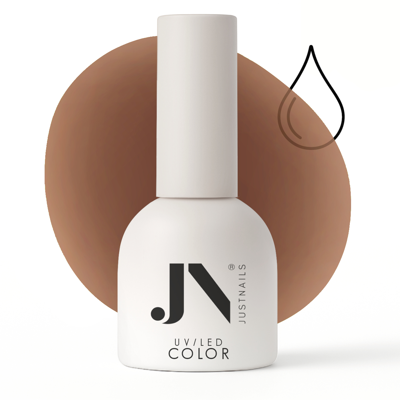 JUSTNAILS Gel GLAS Polish Color - Toffee Mood - Soak-off 