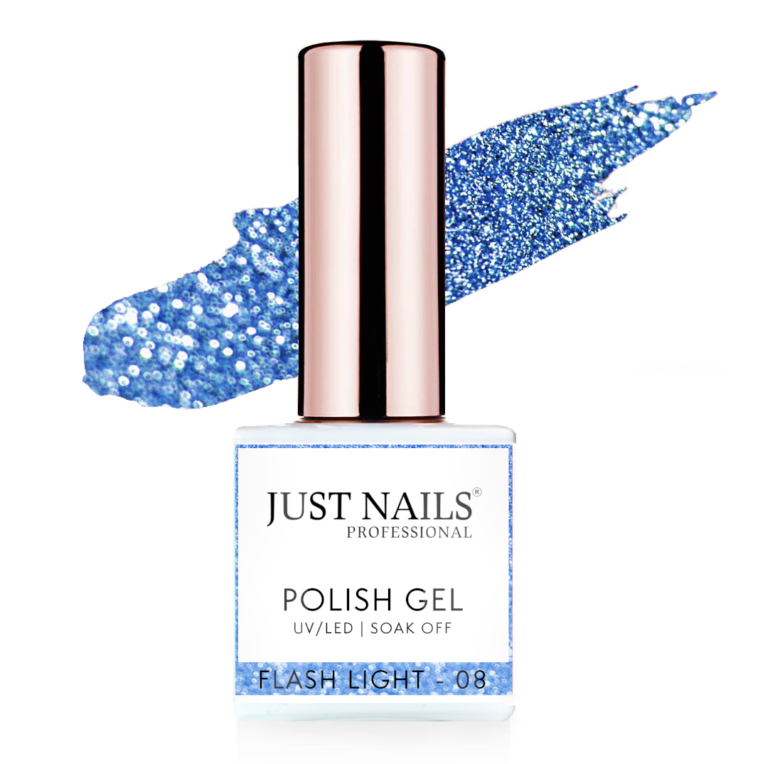 JUSTNAILS Gel Polish Color - Flash Light 08 -  Shellac Soak-off