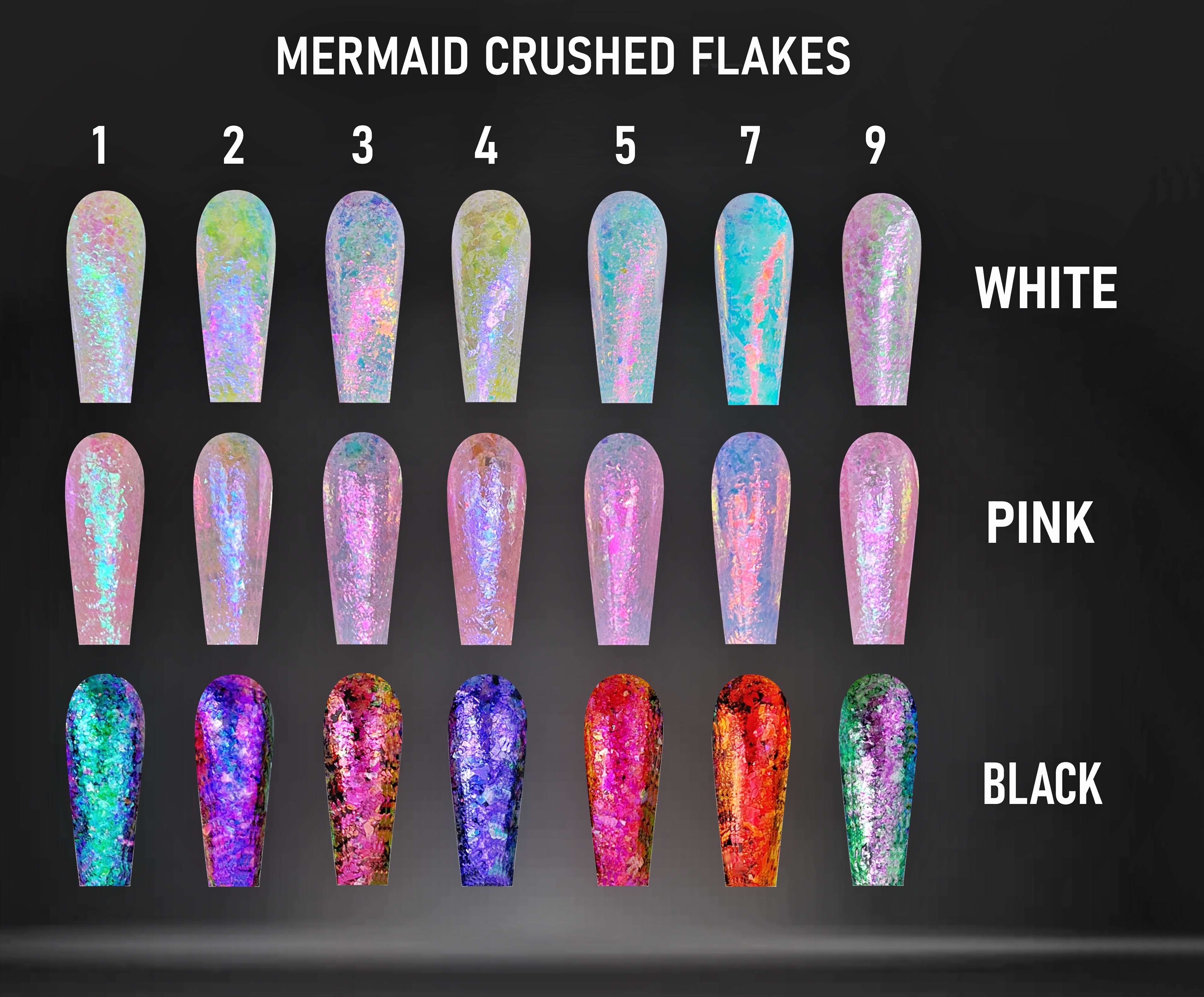JUSTNAILS Mermaid Crushed Flakes No.7