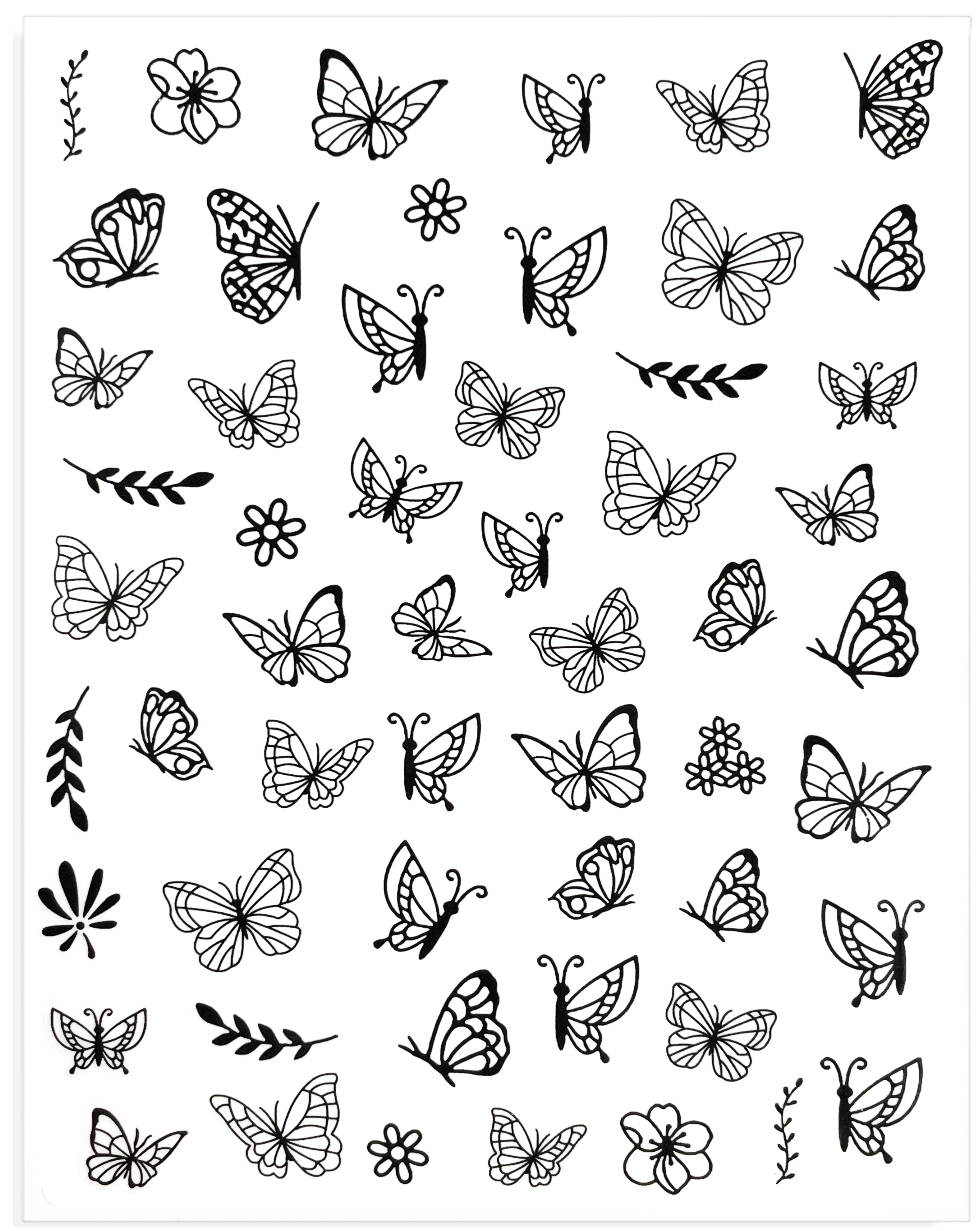 JUSTNAILS Sticker Butterflys 809
