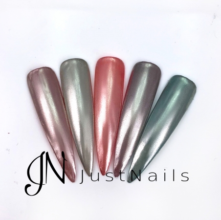 JUSTNAILS Mirror-Glow Nagel Pigment - Silver