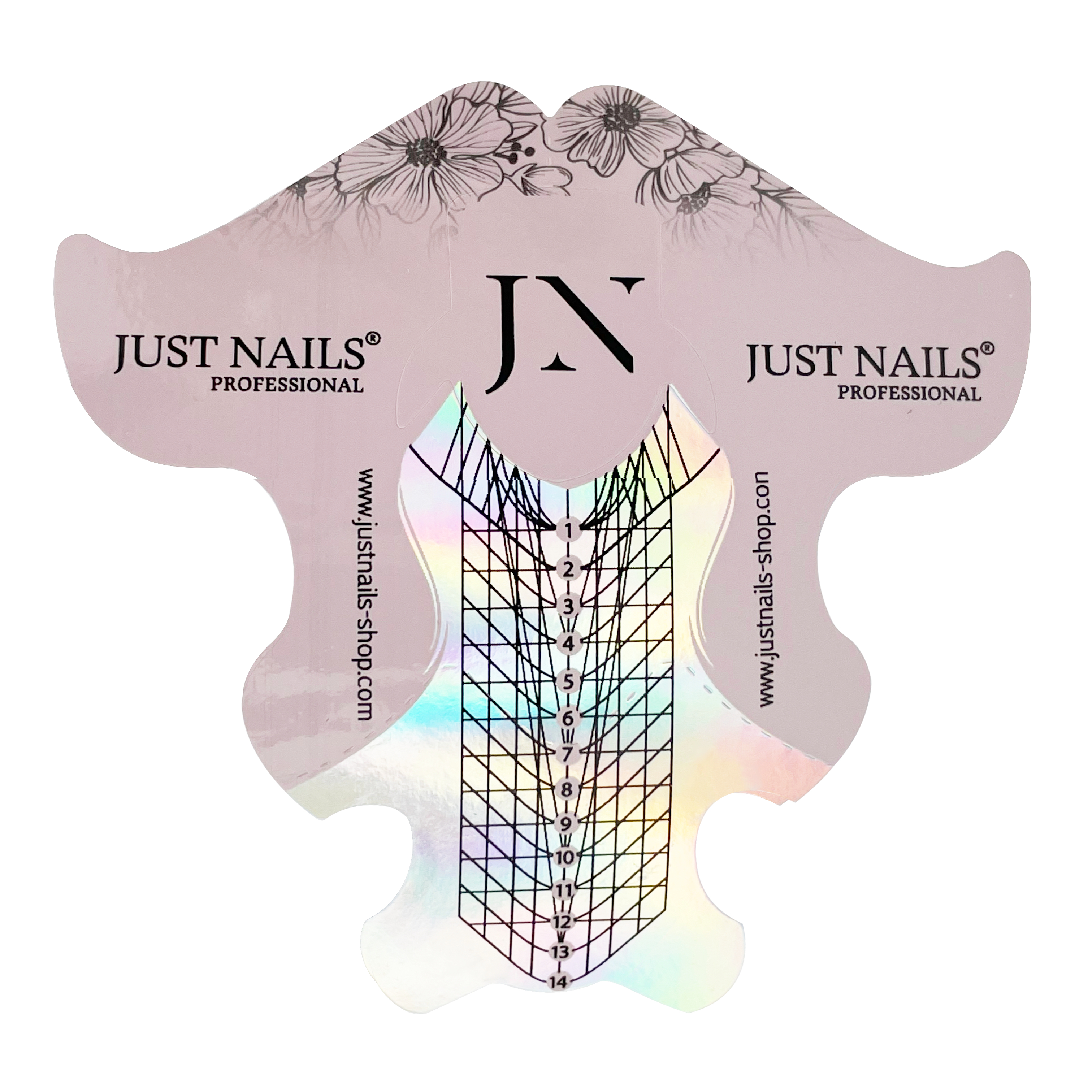 JUSTNAILS 500 Profi Modellier Schablonen long strong Paper