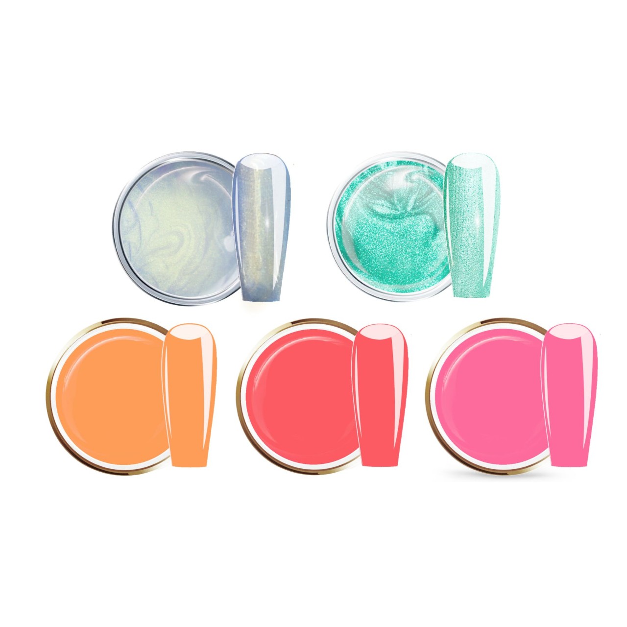  JUSTNAILS Farbgel MINI SUMMER SET