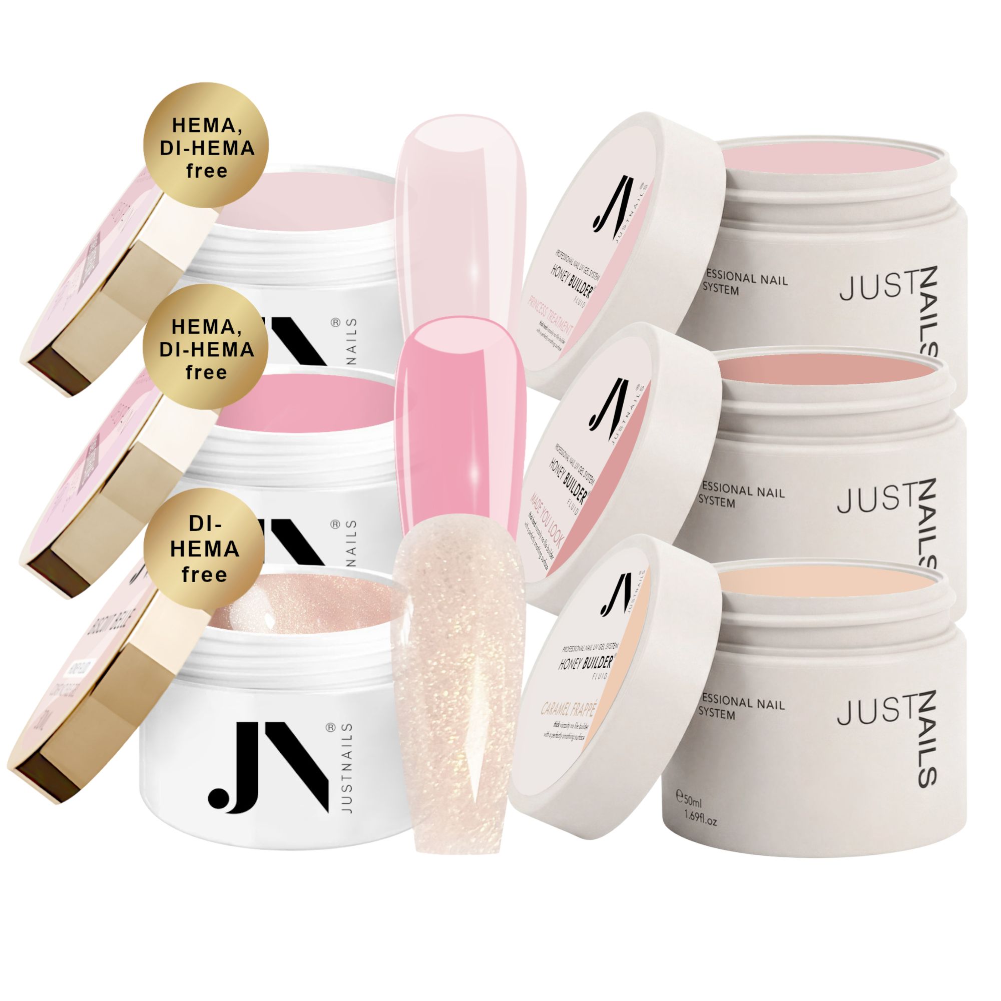 JUSTNAILS HONEY BUILDER® - FLUID SERIES Set