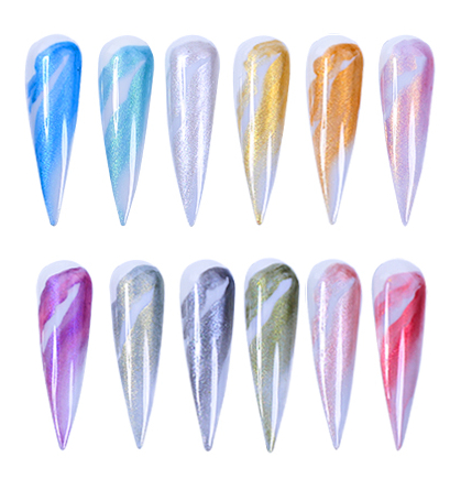 JUSTNAILS Wasserfarben Shimmer Galaxy 12 Farben