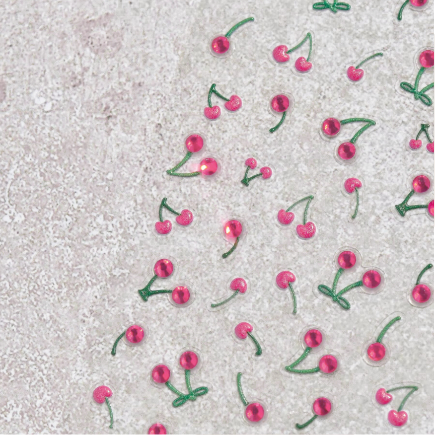  JUSTNAILS Pink Cherry 5D Sticker Strass 