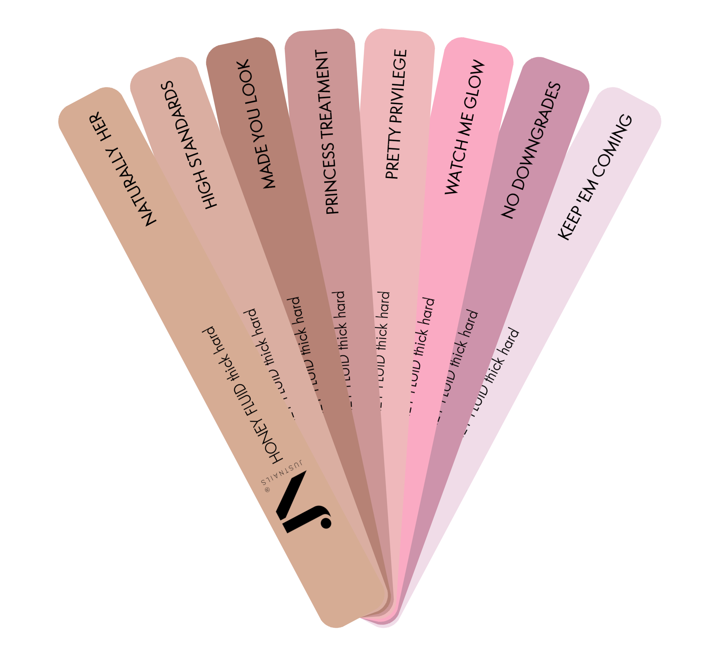  Muster Tip Swatch Labels: HONEY FLUID thick hard 