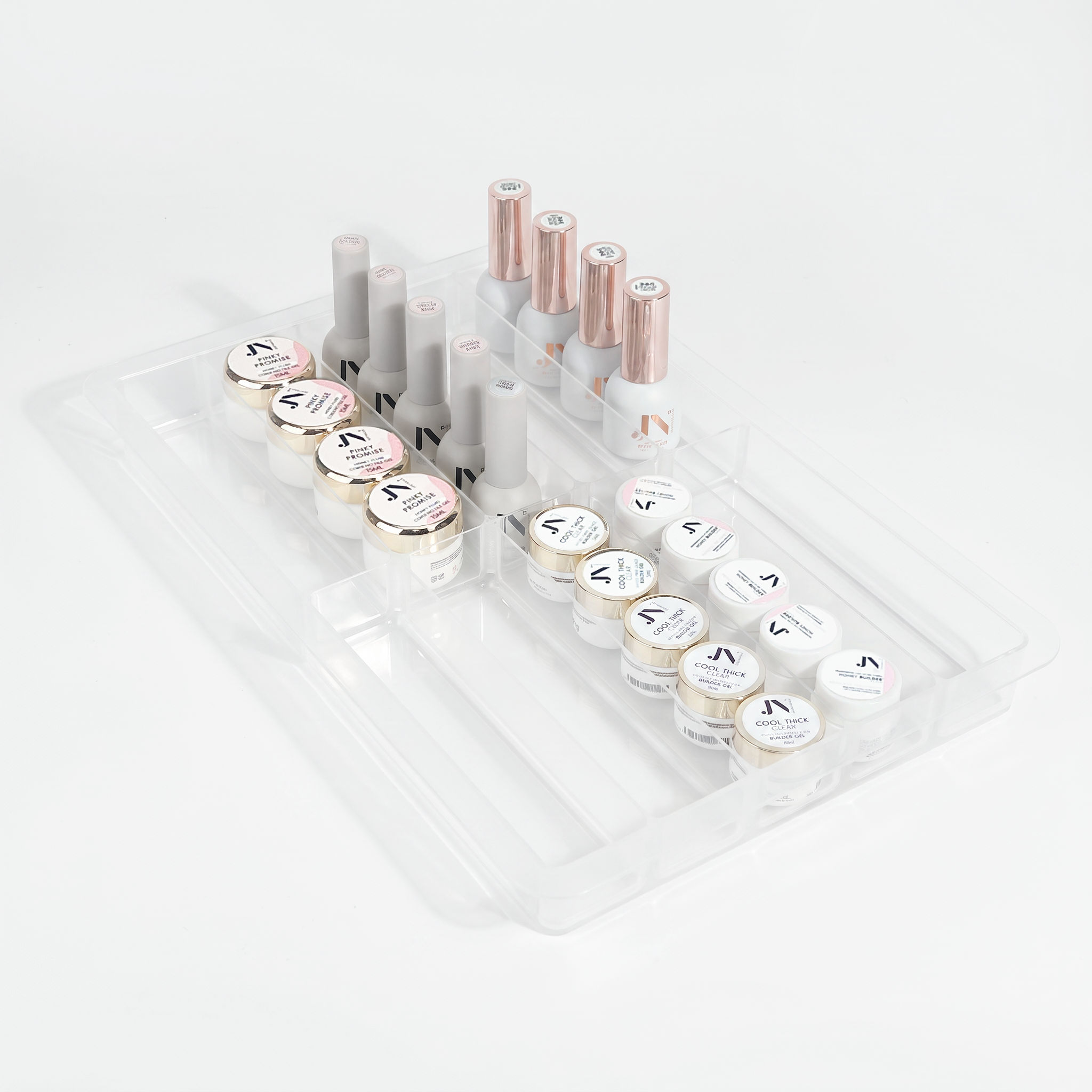 JUSTNAILS Schubladen Organizer für Gele und Polish Flaschen