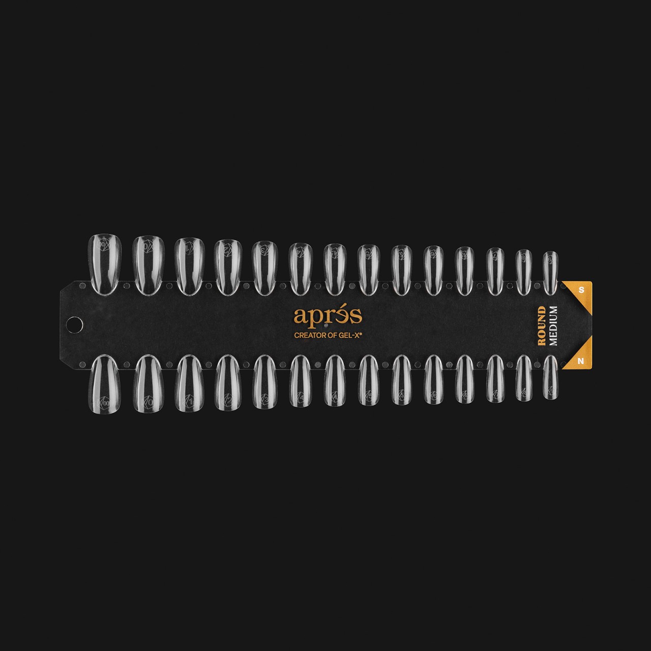  Gel-X Tip Swatch: Natural/Sculpted Round Medium