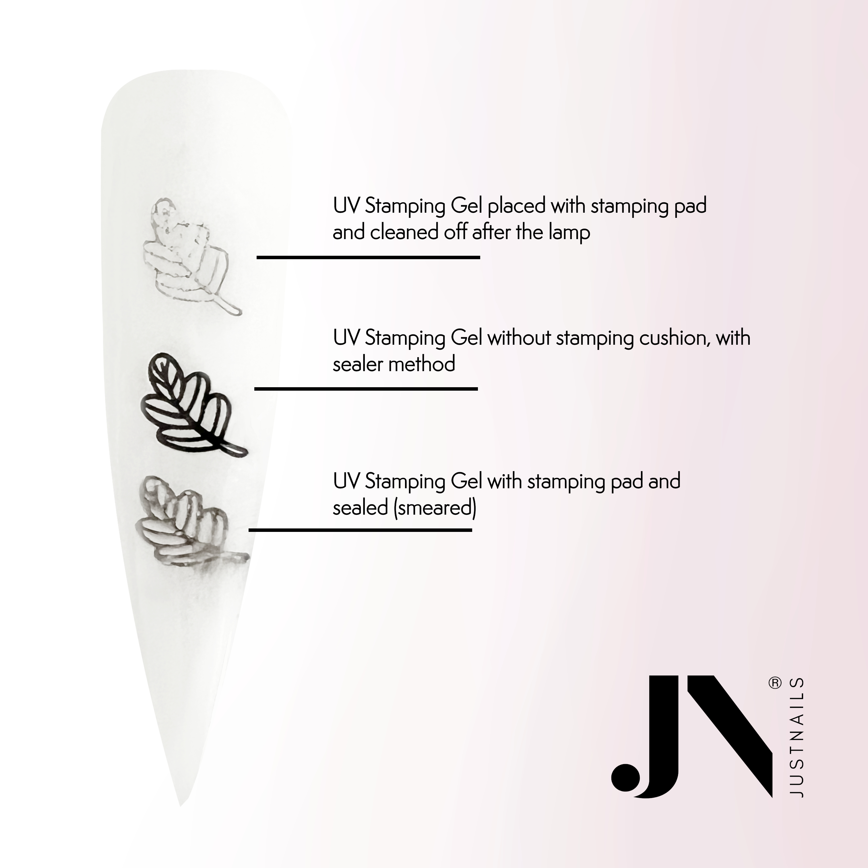 JUSTNAILS Stamping UV Gel White