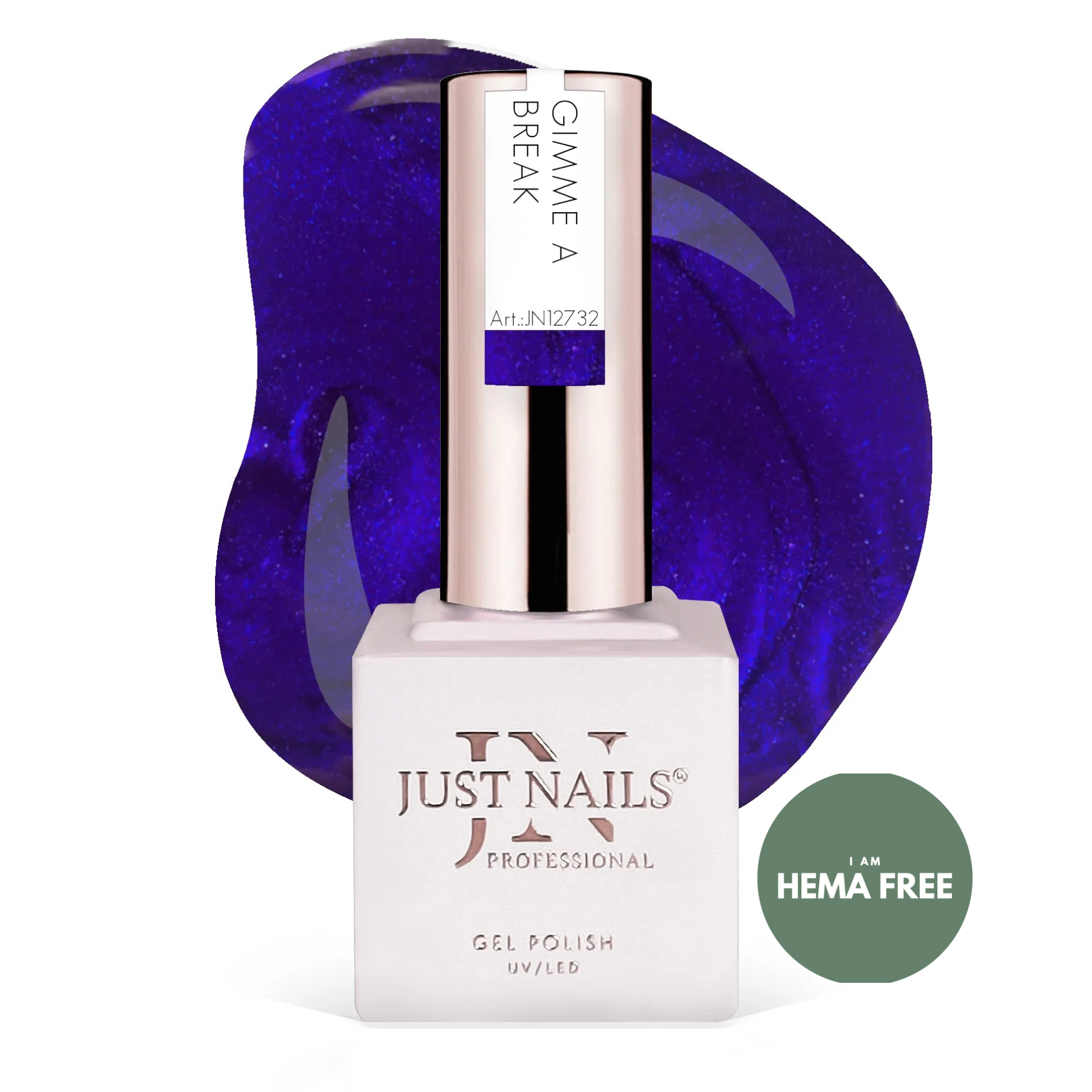 JUSTNAILS Gel Polish Color - GIMME A BREAK - Shellac Soak-off