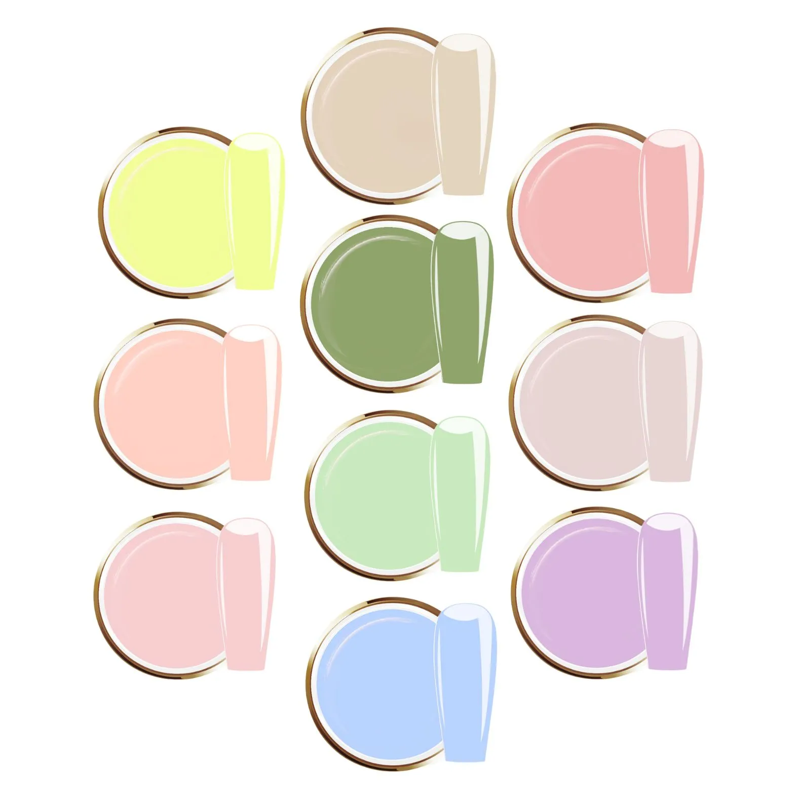 JUSTNAILS Farbgel SPRING SET JUSTNAILS Farbgel SPRING SET