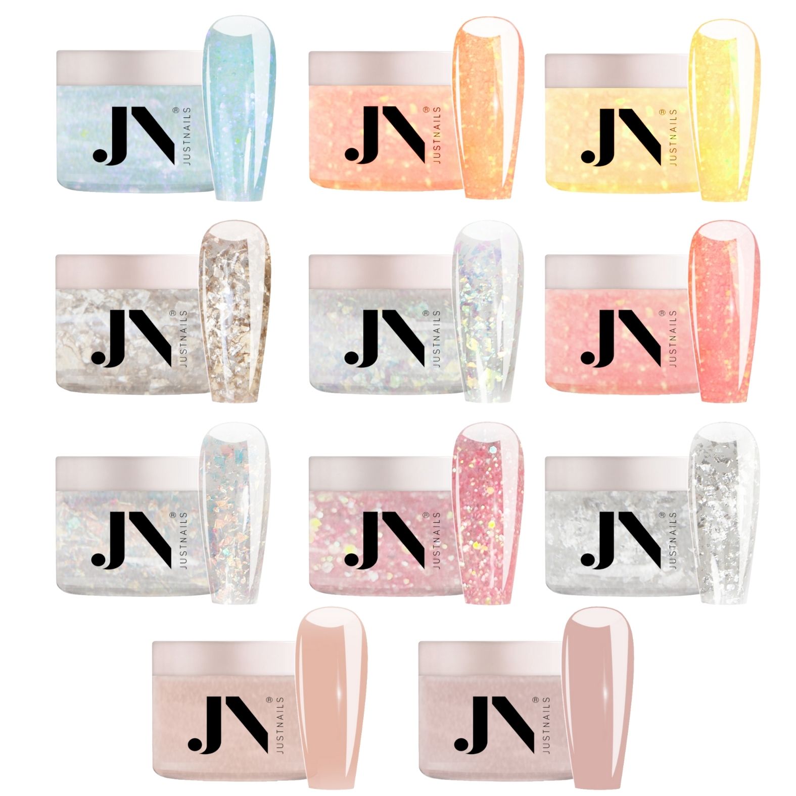 JUSTNAILS Premium Acryl Powder LIMITED* - Summer Set 