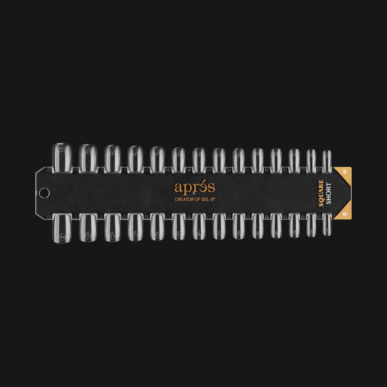  Gel-X Tip Swatch: Natural/Sculpted Square Short