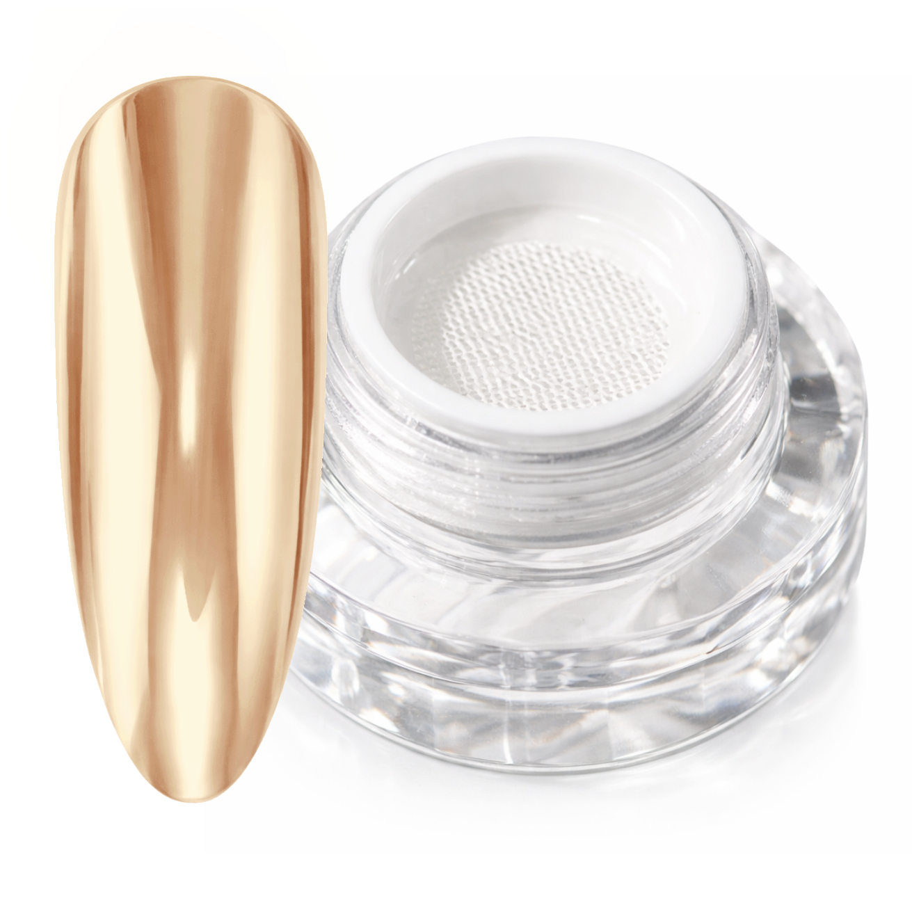  JUSTNAILS Polarlights Pigment - Amber Sheen - Microplastic free