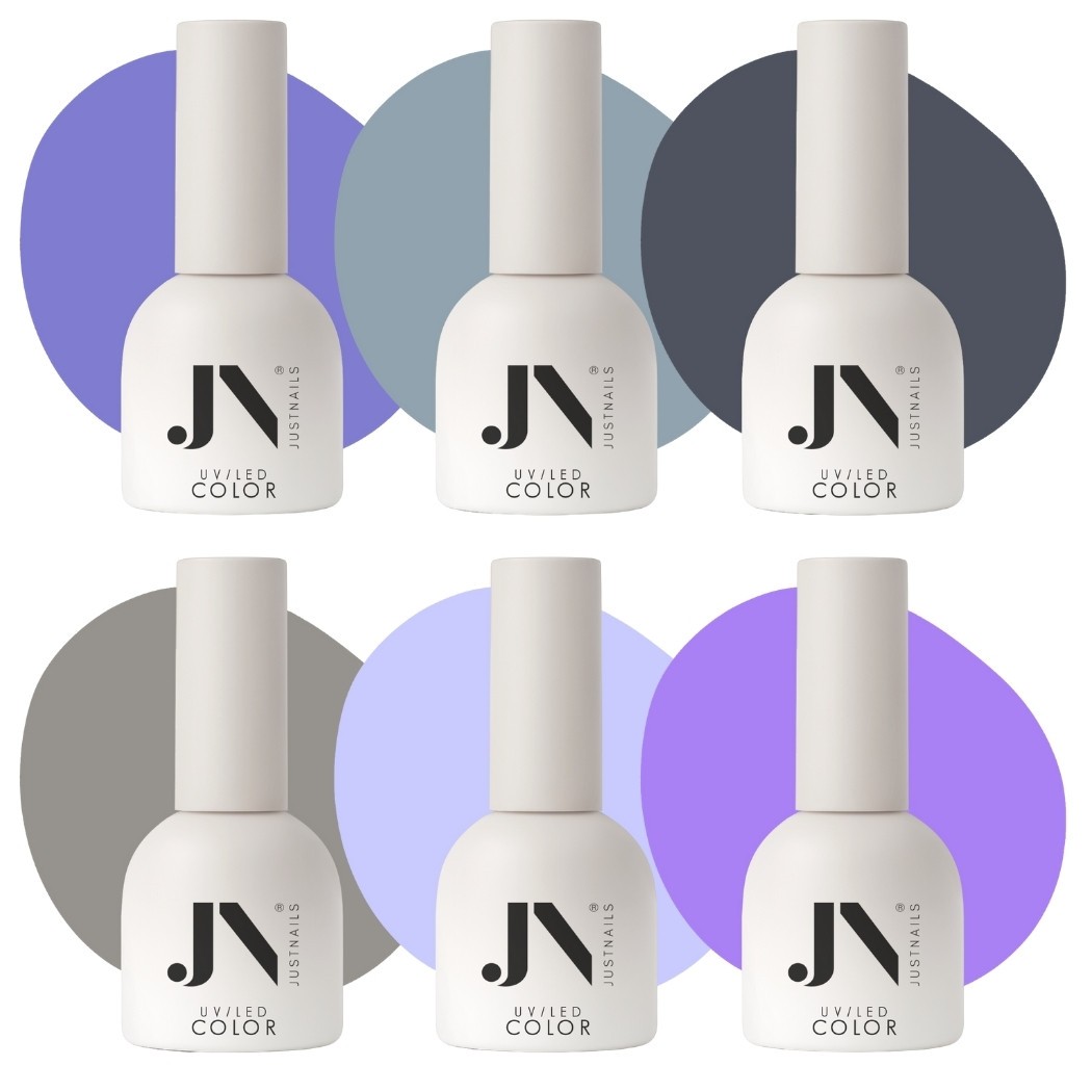  JUSTNAILS Professional Gel Color Polish Muted Icons Set