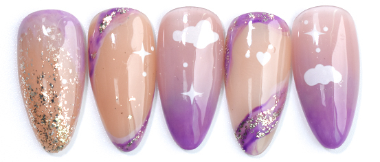 JUSTNAILS Sticker Wolken Dream selbstklebend 1320