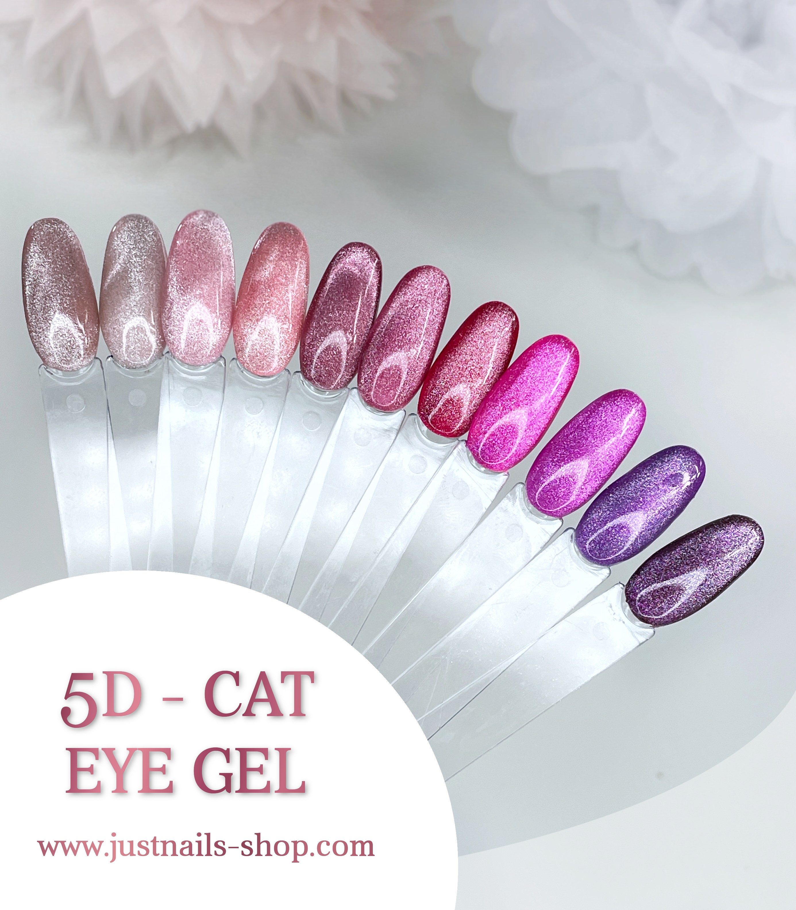 JUSTNAILS Farbgel 5D Cat Eye - UNDERCOVER