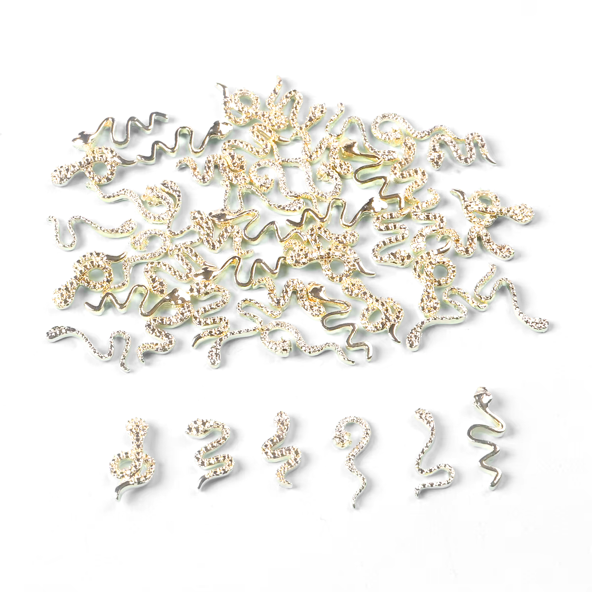  JUSTNAILS Charms Mix Snake gold 07 50pcs 