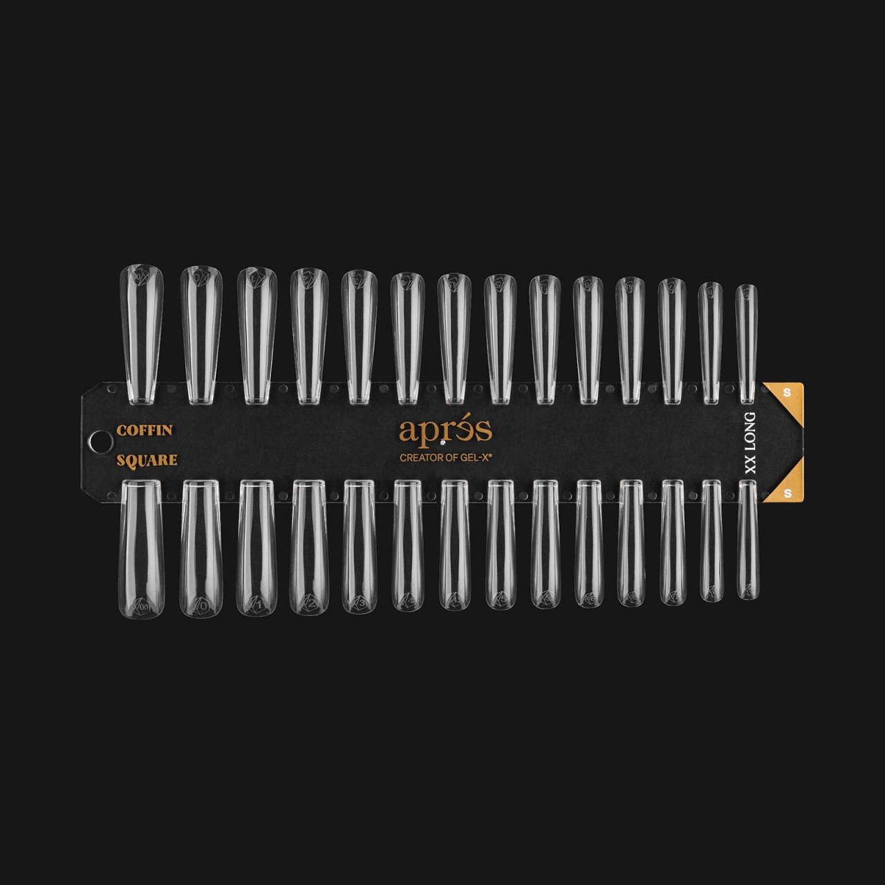  Gel-X Tip Swatch: Sculpted Coffin/Square XX Long