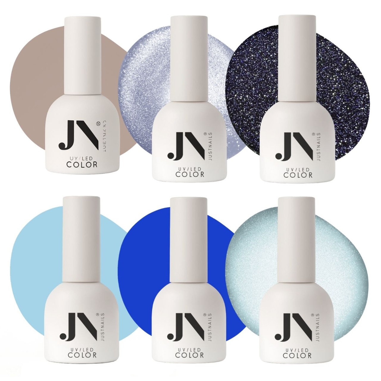  JUSTNAILS Professional Polish Color Frost Vibes Set