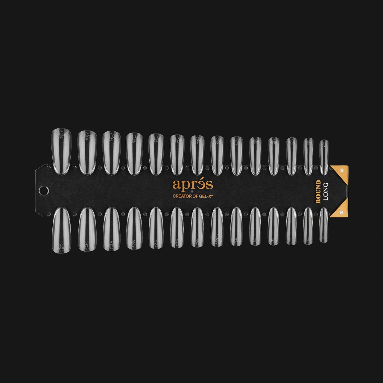  Gel-X Tip Swatch: Natural/Sculpted Round Long