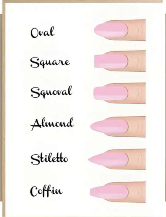 Poster NAILSHAPES  - 40X60CM Limited