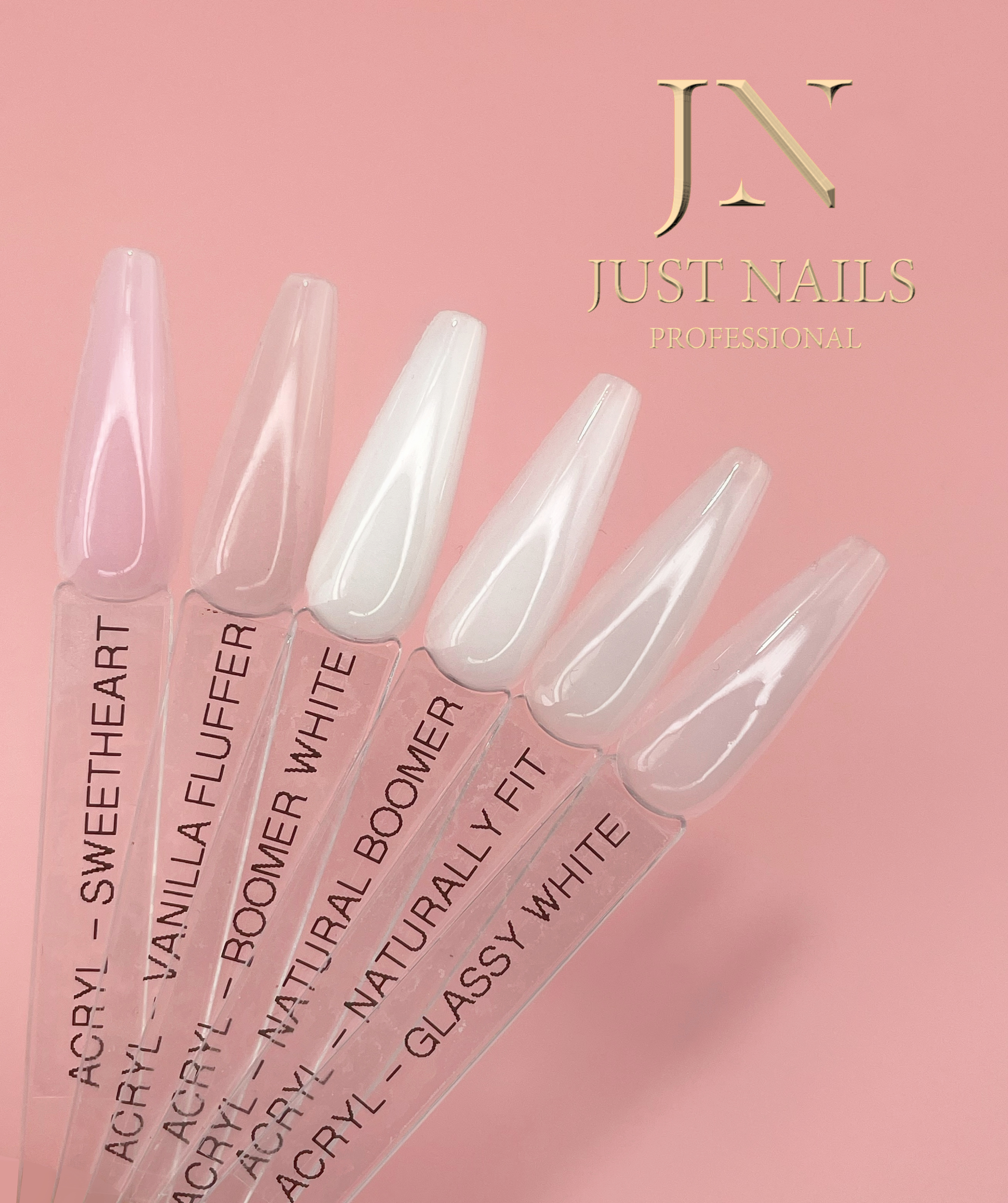 JUSTNAILS Premium Acryl - GLASSY WHITE