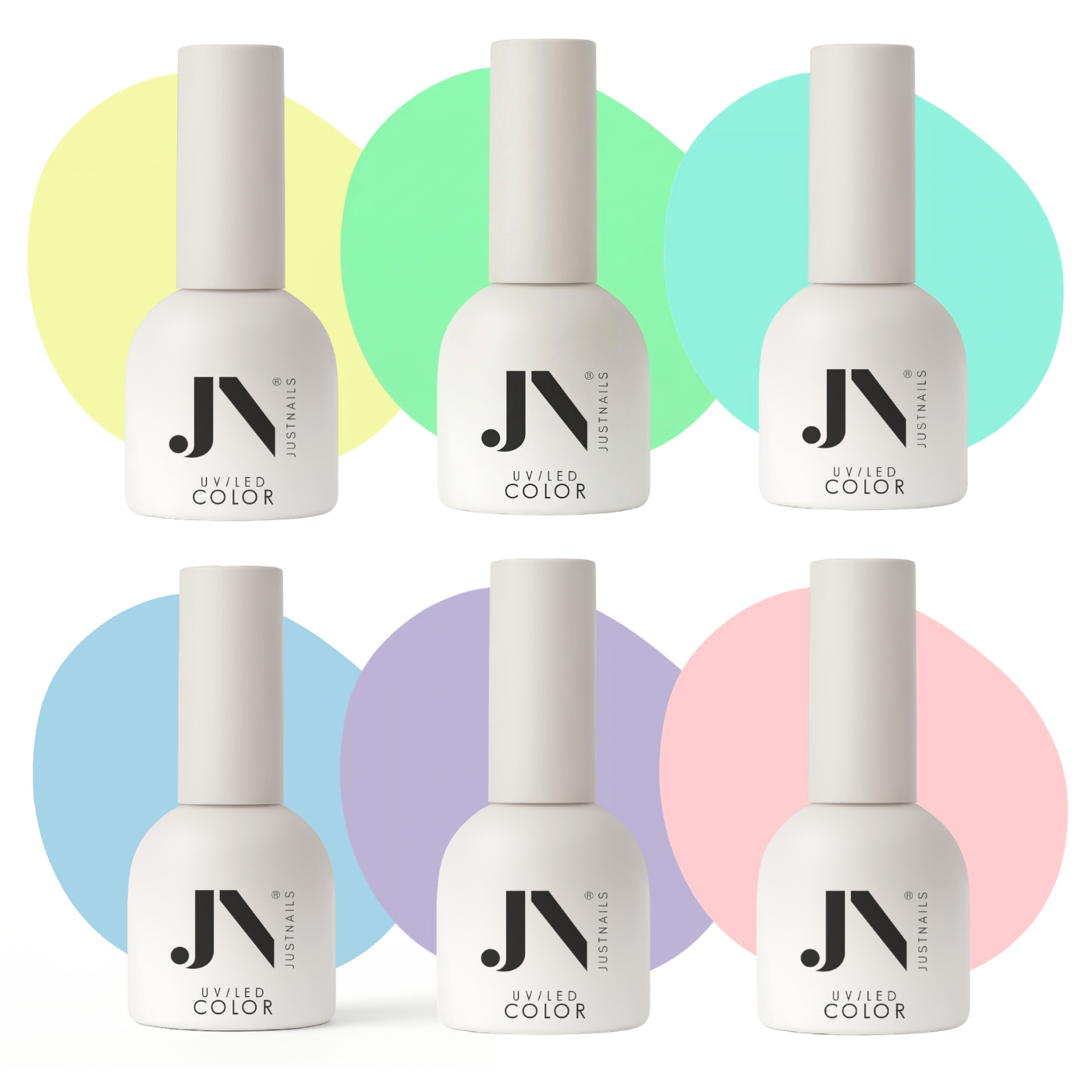  JUSTNAILS Professional Polish Pastel Dream Set