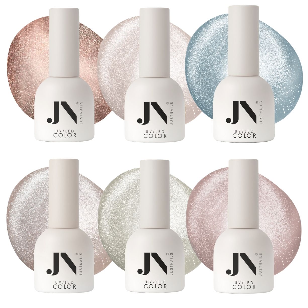  JUSTNAILS Professional Polish Cat Eye- DREAMY BEACH Set 