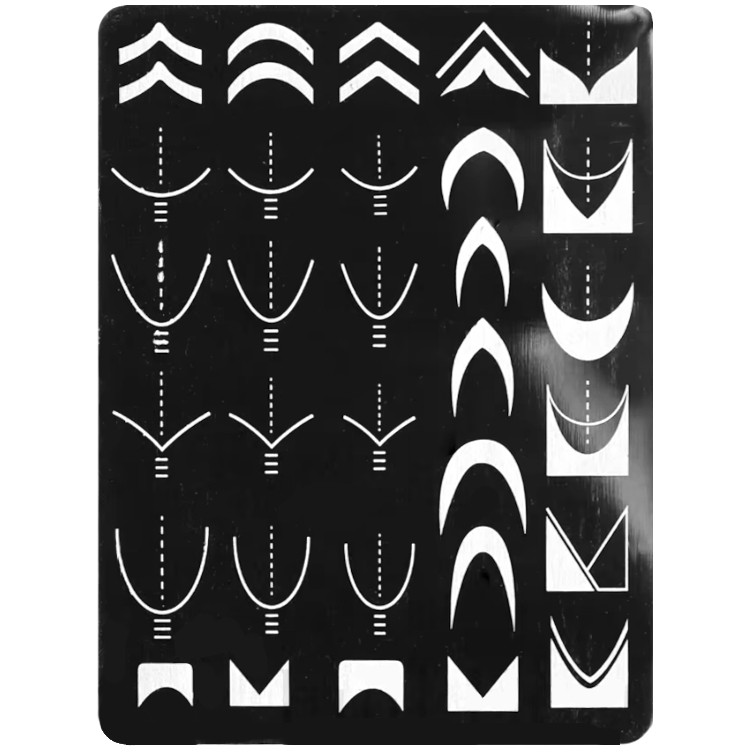  JUSTNAILS Stamping Platte - French Design D01 